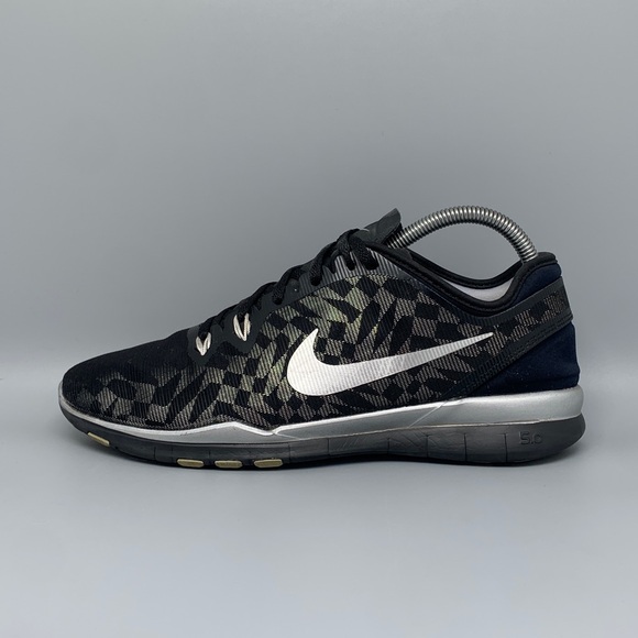 Nike Free 5.0 TR Fit 5 Black/Silver Running Shoes Women’s Sz 9 - Picture 8 of 10